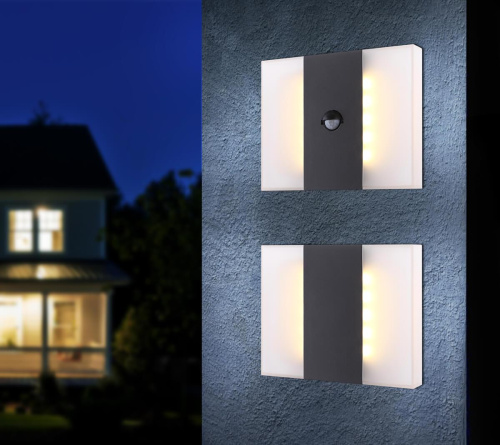 Уличный настенный светодиодный светильник Globo Moonlight 34167 Уличный настенный светодиодный светильник Globo Moonlight 34167