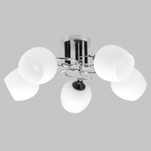 Потолочная люстра IMEX MD.3618-5-S-CH+BK Потолочная люстра IMEX MD.3618-5-S-CH+BK
