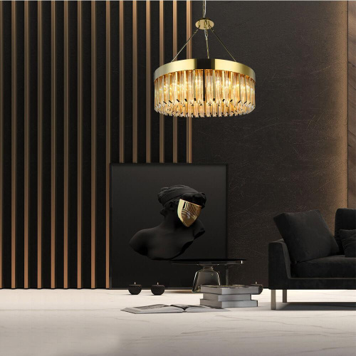 Подвесная люстра Lumien Hall Карре LH3056/12P-GDCG Подвесная люстра Lumien Hall Карре LH3056/12P-GDCG