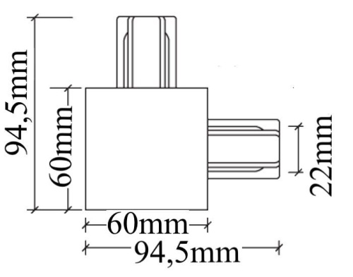 Коннектор L-образный Crystal Lux CLT 0.2211 03 WH Коннектор L-образный Crystal Lux CLT 0.2211 03 WH