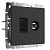 Розетка Werkel TV/RJ-45 6 кат черный матовый W1181308 4690389174483