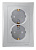 Розетка двойная Schneider Electric Sedna с/з со шторками 16A 250V SDN3000760