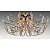 Потолочная люстра Crystal Lux Imperia PL6 Gold/Amber