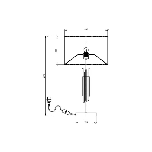 Настольная лампа Vele Luce Clarinetto VL3314N01 Настольная лампа Vele Luce Clarinetto VL3314N01