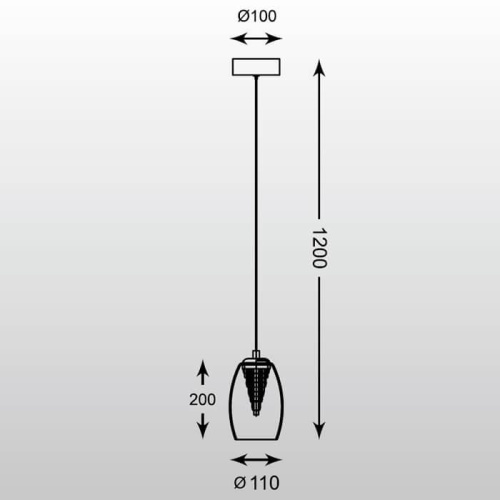 Подвесной светодиодный светильник Zumaline Enzo MD1622-1Clear Подвесной светодиодный светильник Zumaline Enzo MD1622-1Clear