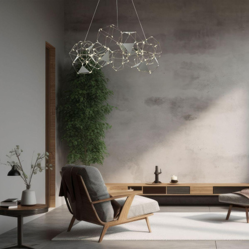 Подвесной светодиодный светильник Eurosvet Uma 90369/12 черный жемчуг Подвесной светодиодный светильник Eurosvet Uma 90369/12 черный жемчуг