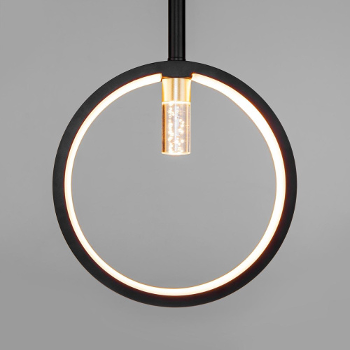 Подвесной светодиодный светильник Eurosvet Verge 90249/5 черный