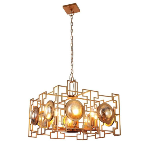 Подвесная люстра Crystal Lux Cuento SP8 Gold Подвесная люстра Crystal Lux Cuento SP8 Gold