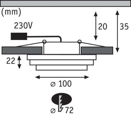 Встраиваемый светодиодный светильник Paulmann Premium Name 92931