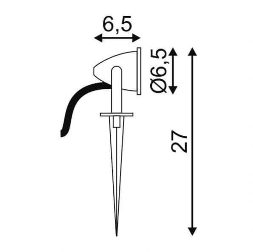 Ландшафтный светодиодный светильник SLV Nautilus Spike Led Compact 231025