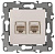 Розетка комбинированная RJ45+RJ11 ЭРА 12 12-3109-02 Б0018249