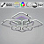 Потолочная светодиодная люстра Reluce 06321-3.3-4+4A WH+CR (RGB)