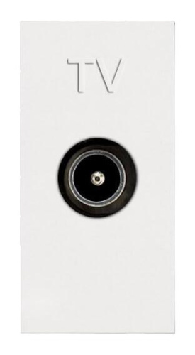 Розетка TV ABB Zenit альпийский белый 2CLA215070N1101 Розетка TV ABB Zenit альпийский белый 2CLA215070N1101