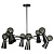 Подвесная люстра Loft IT Halley 10046/8 Black