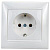 Розетка 2К+3 Legrand Valena 16A 250V с/з белая 774423