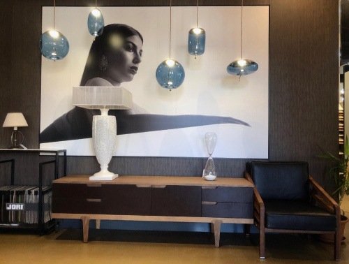 Подвесной светильник Knot C copper/blue