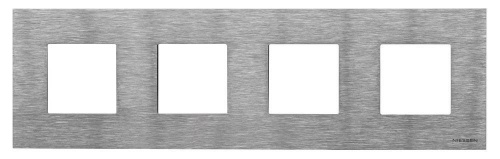 Рамка 4-постовая ABB Zenit сталь 2CLA227400N4001 Рамка 4-постовая ABB Zenit сталь 2CLA227400N4001