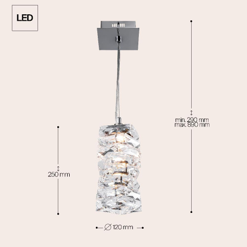 Подвесной светодиодный светильник Maytoni Coil MOD124PL-L3CH3K