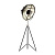 Торшер Studio black/silver