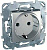 Розетка Schneider Electric Unica б/з со шторками 16A 250V MGU5.033.30ZD