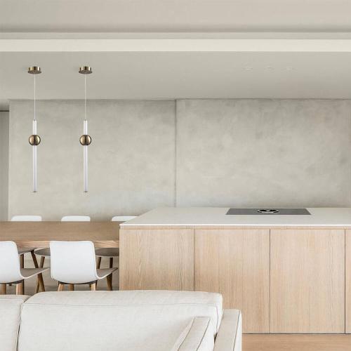 Подвесной светодиодный светильник Lumien Hall Greniya LH8023/1PB-GD-WT