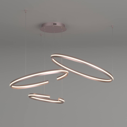 Подвесной светодиодный светильник Eurosvet Smart Gap 90280/3 сатин-никель