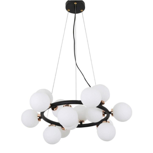 Подвесная люстра Lumina Deco Marsiada LDP 6033-15 BK+GD Подвесная люстра Lumina Deco Marsiada LDP 6033-15 BK+GD