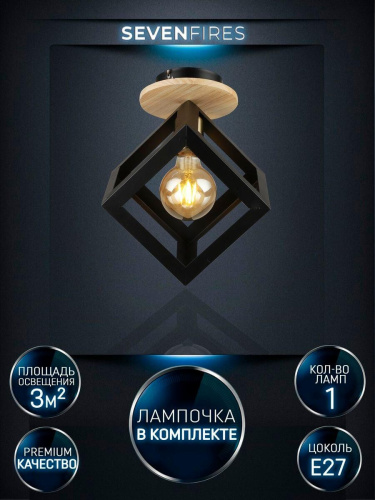 Потолочный светильник Seven Fires Aydana WD3570/1C-BK Потолочный светильник Seven Fires Aydana WD3570/1C-BK