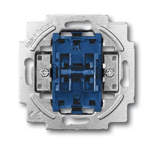 Переключатель двухклавишный ABB BJE 10A 250V 2CKA001011A0928 Переключатель двухклавишный ABB BJE 10A 250V 2CKA001011A0928