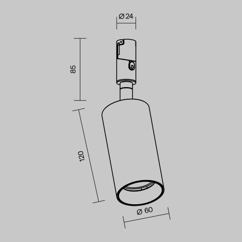Трековый светильник Technical TR201-1-15W3K-M-B Трековый светильник Technical TR201-1-15W3K-M-B