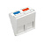 Лицевая панель информационной розетки RJ45/12 2 модуля LK Studio LK45 87022