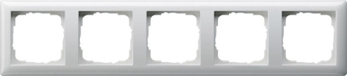 Рамка 5-постовая Gira Standard 55 чисто-белый глянцевый 021503