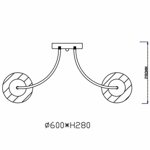 Потолочная люстра Rivoli Nuovo 3046-303 Б0044412