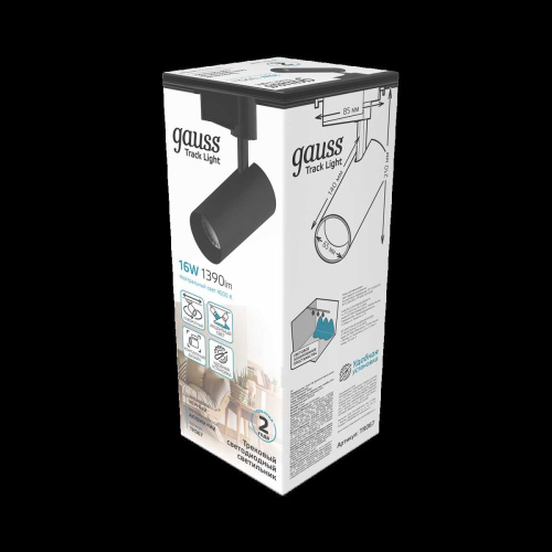 Трековый светодиодный светильник Gauss Track Light Led TR067