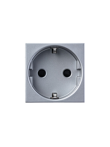 Розетка ABB Zenit с/з 16A 250V со шторками винтовой зажим серебро 2CLA228800N1301 Розетка ABB Zenit с/з 16A 250V со шторками винтовой зажим серебро 2CLA228800N1301