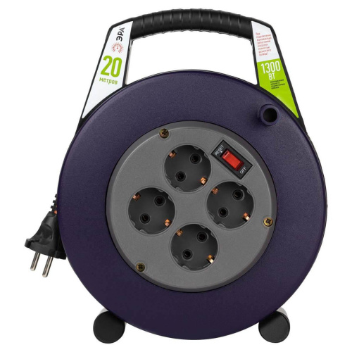 Удлинитель силовой ЭРА 4гн 20м б/з BPx-4-2x0,75-20m Б0052924