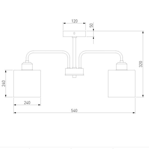 Потолочная люстра Eurosvet Оптима Essence 30176/3 хром