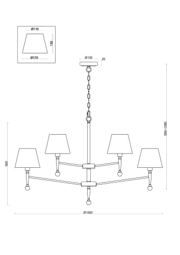 Подвесная люстра Freya Rosemary FR5190PL-12BS1 Подвесная люстра Freya Rosemary FR5190PL-12BS1