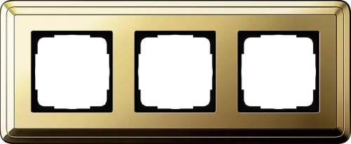 Рамка 3-постовая Gira ClassiX латунь 0213631