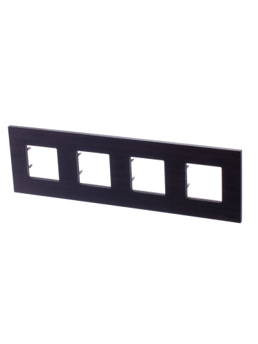 Рамка 4-постовая ABB Zenit венге 2CLA227400N2101 Рамка 4-постовая ABB Zenit венге 2CLA227400N2101
