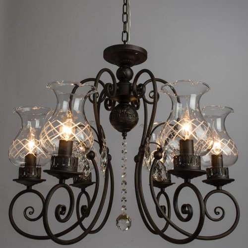 Подвесная люстра Arte Lamp Palermo A2053LM-6BR Подвесная люстра Arte Lamp Palermo A2053LM-6BR