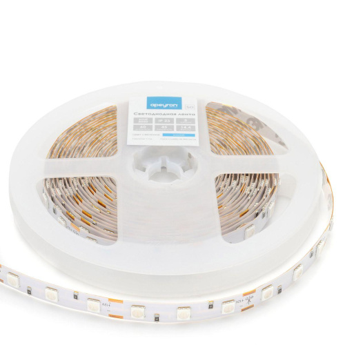 Светодиодная лента Apeyron 14,4W/m 60LED/m 5050SMD красный 5M 00-48 Светодиодная лента Apeyron 14,4W/m 60LED/m 5050SMD красный 5M 00-48