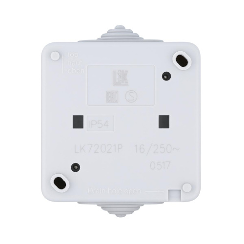 Розетка LK Studio одинарная с з/к, EF600G, 16A (серый) 80007 Розетка LK Studio одинарная с з/к, EF600G, 16A (серый) 80007