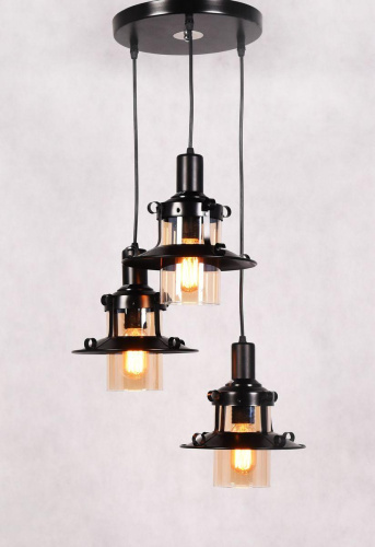 Подвесная люстра Lumina Deco Capri LDP 11328 B-3 BK Подвесная люстра Lumina Deco Capri LDP 11328 B-3 BK