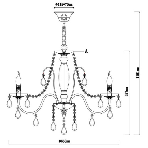 Подвесная люстра Rivoli Argento 2013-207 Б0038406 Подвесная люстра Rivoli Argento 2013-207 Б0038406