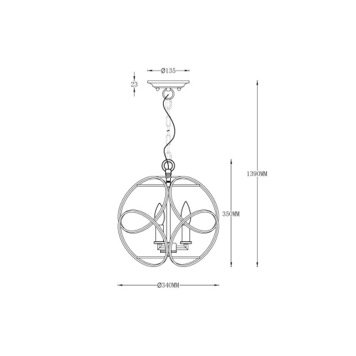 Подвесной светильник Vele Luce Viola VL4164P03 Подвесной светильник Vele Luce Viola VL4164P03