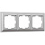 Рамка Werkel Fiore на 3 поста серебряный WL14-Frame-03 4690389109126