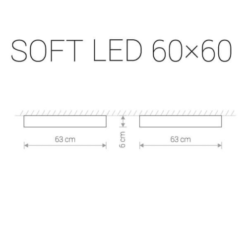 Потолочный светодиодный светильник Nowodvorski Soft Led 9530 Потолочный светодиодный светильник Nowodvorski Soft Led 9530