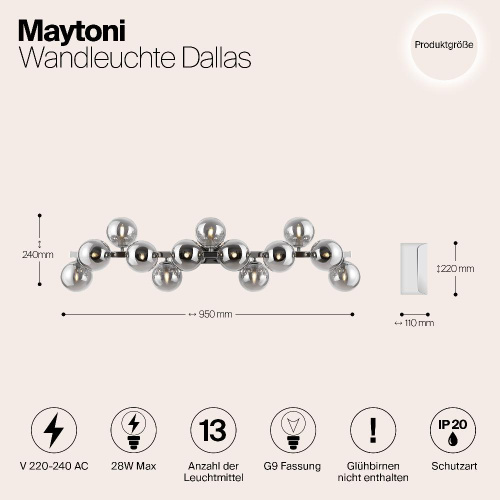 Бра Maytoni Dallas MOD547WL-13CH