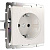 Розетка Werkel с заземлением перламутровый рифленый WL13-SKG-01-IP20 4690389124334